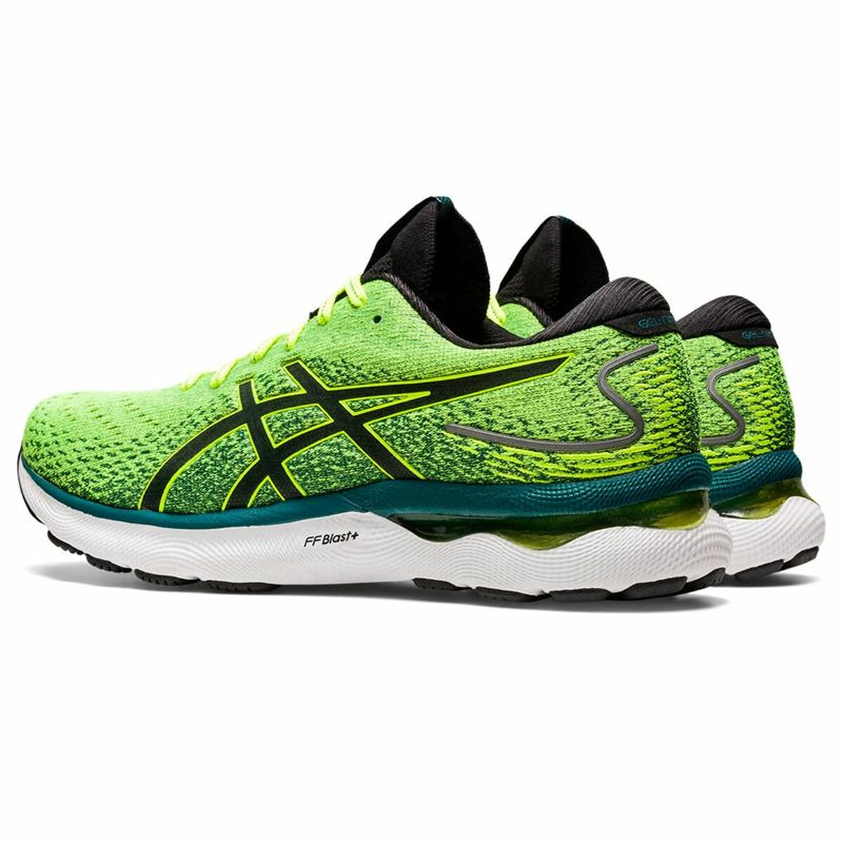 Hardloopschoenen voor Volwassenen Asics Gel-Nimbus 24 Limoengroen