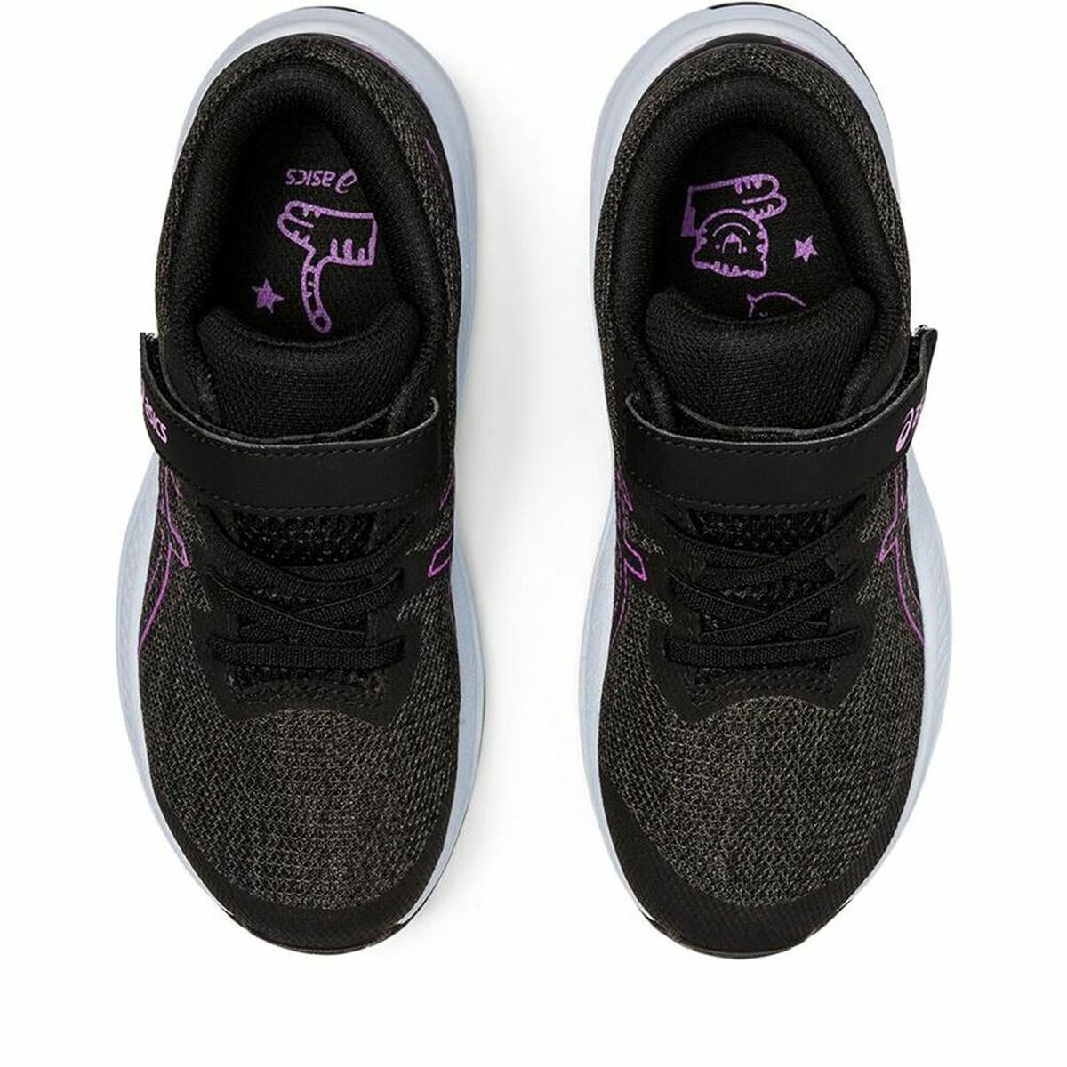 Hardloopschoenen voor Kinderen Asics GT-1000 11 Zwart/Roze