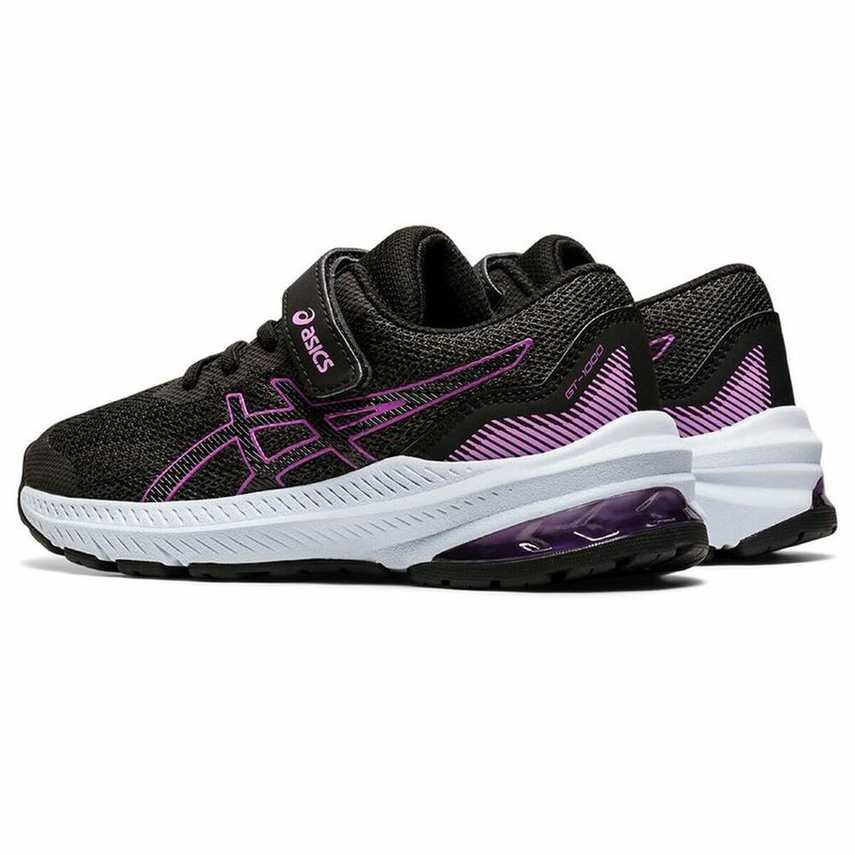 Hardloopschoenen voor Kinderen Asics GT-1000 11 Zwart/Roze