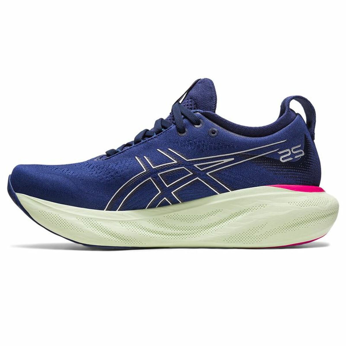 Hardloopschoenen voor Volwassenen Asics Gel-Nimbus 25 Vrouw Marineblauw