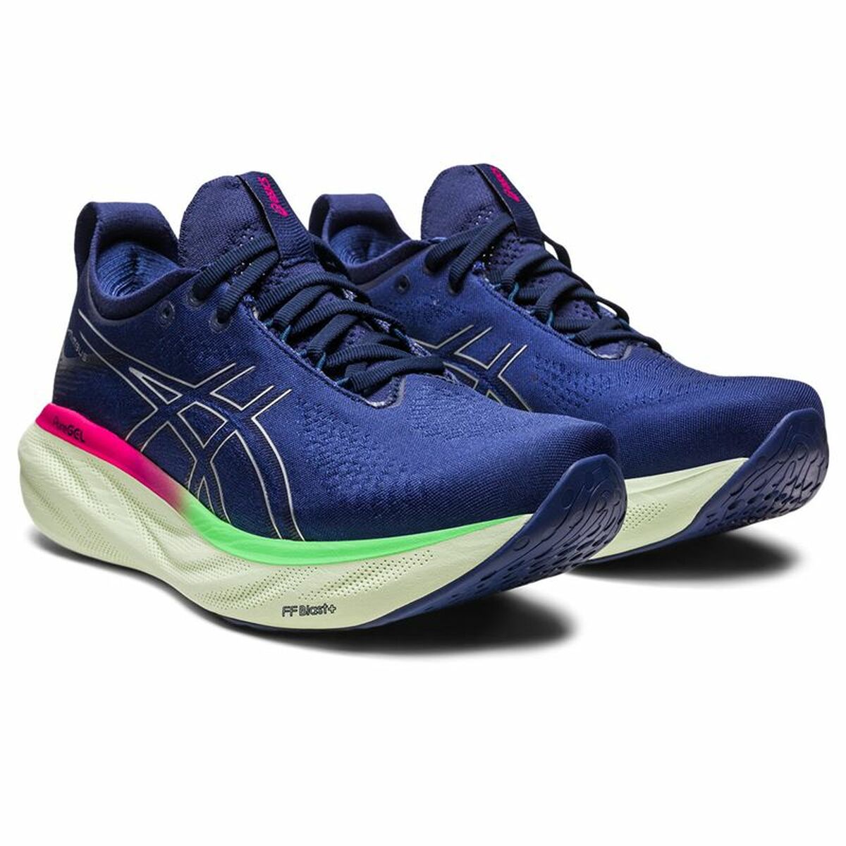 Hardloopschoenen voor Volwassenen Asics Gel-Nimbus 25 Vrouw Marineblauw