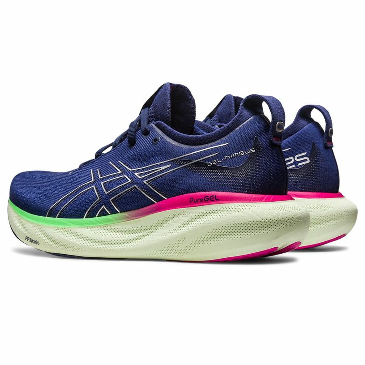 Hardloopschoenen voor Volwassenen Asics Gel-Nimbus 25 Vrouw Marineblauw