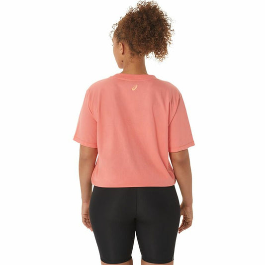 Dames-T-Shirt met Korte Mouwen Asics Tiger Roze