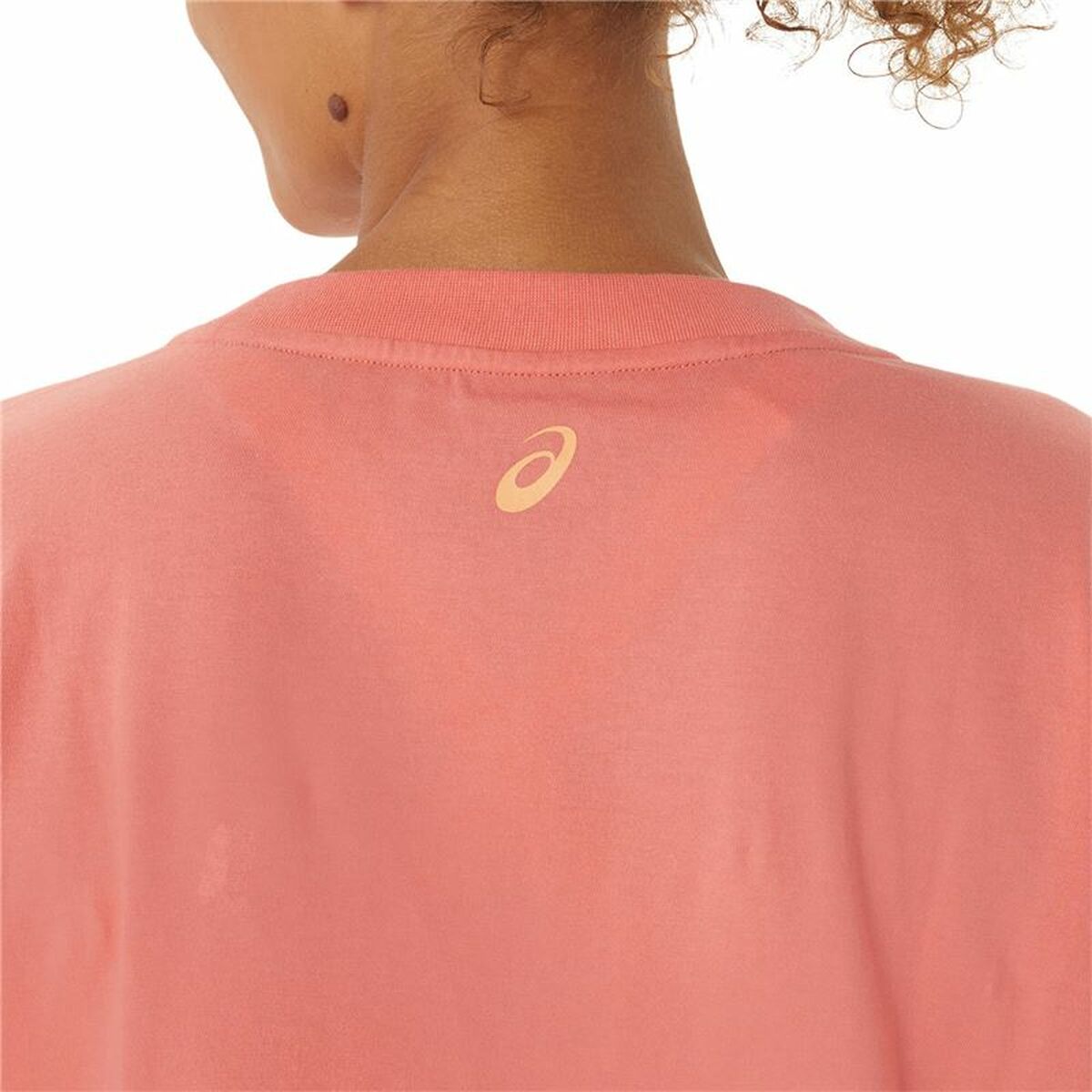 Dames-T-Shirt met Korte Mouwen Asics Tiger Roze