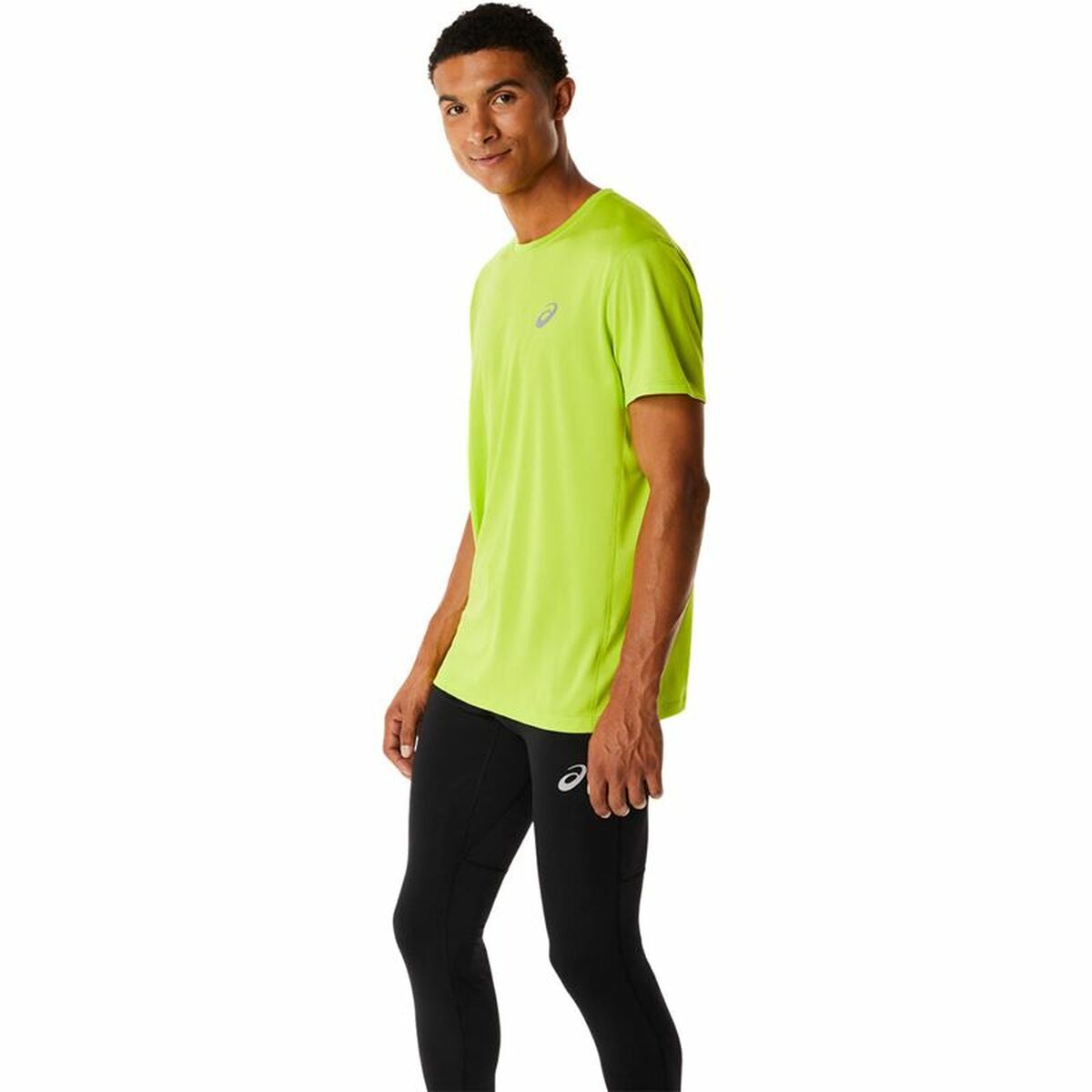 Heren-T-Shirt met Korte Mouwen Asics Core Geel
