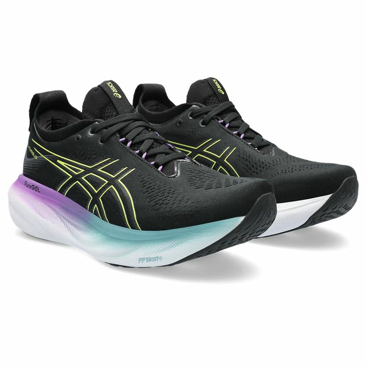 Hardloopschoenen voor Volwassenen Asics Gel-Nimbus 25 Vrouw Zwart