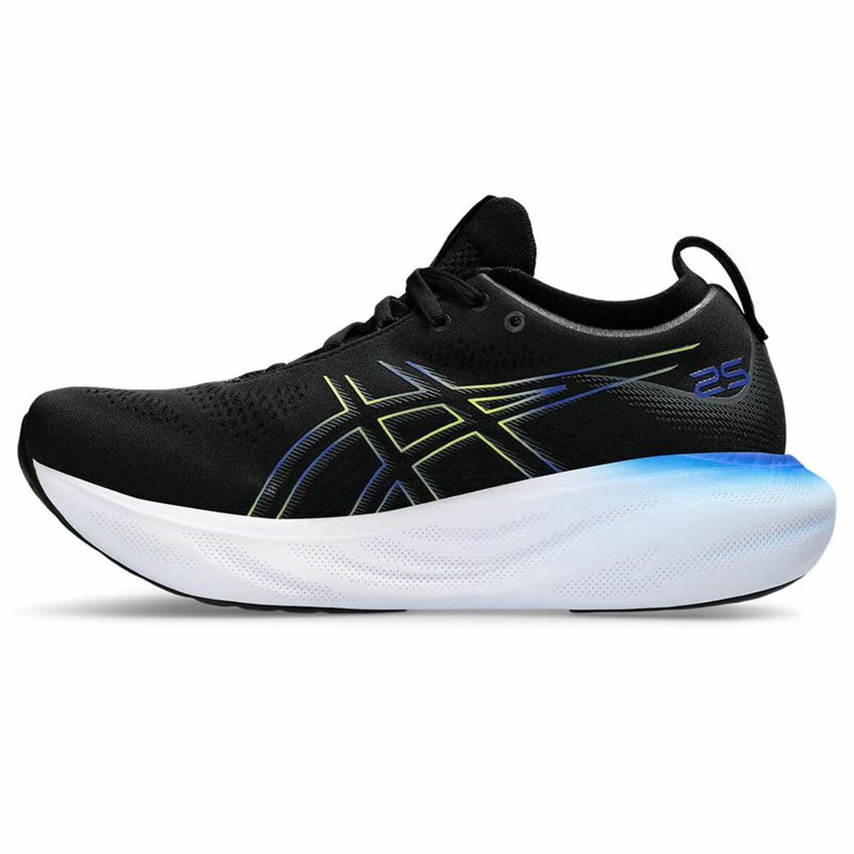 Hardloopschoenen voor Volwassenen Asics Gel-Nimbus 25 Mannen Zwart