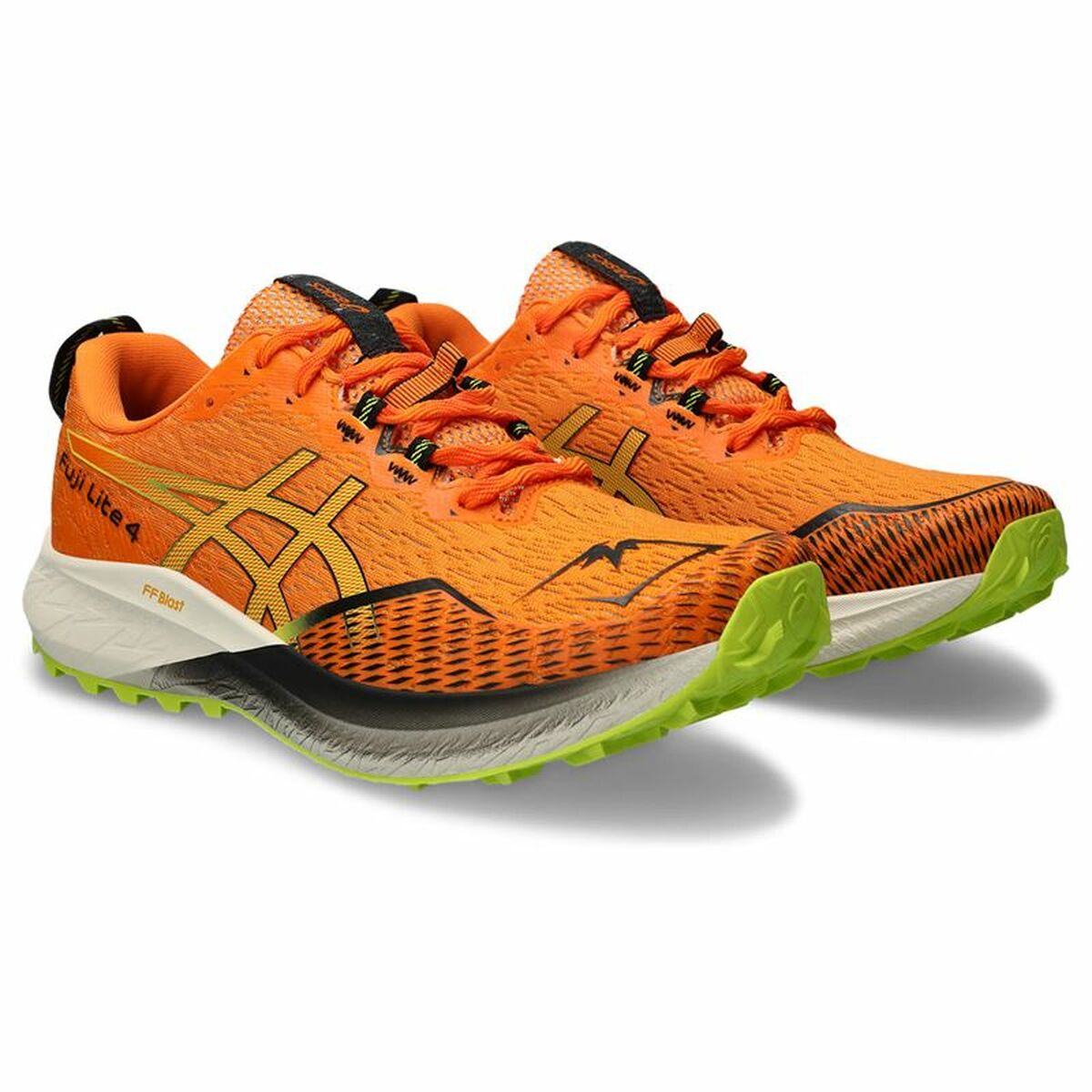Hardloopschoenen voor Volwassenen Asics Fuji Lite 4 Berg Mannen Oranje