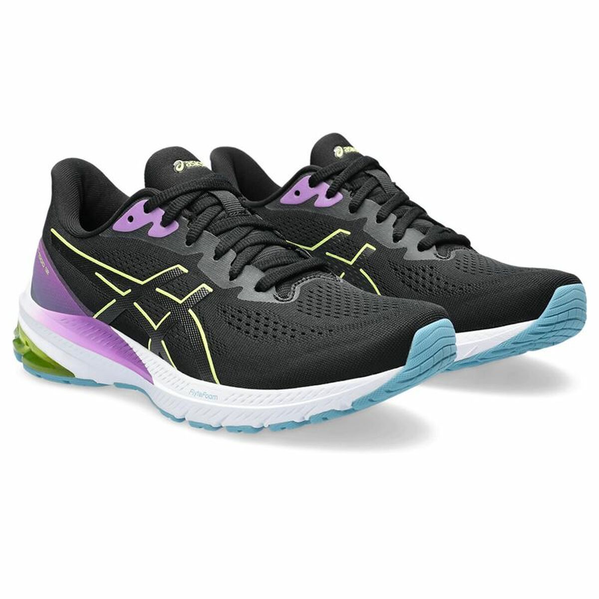 Hardloopschoenen voor Volwassenen Asics Gt-2000 12 Vrouw Zwart