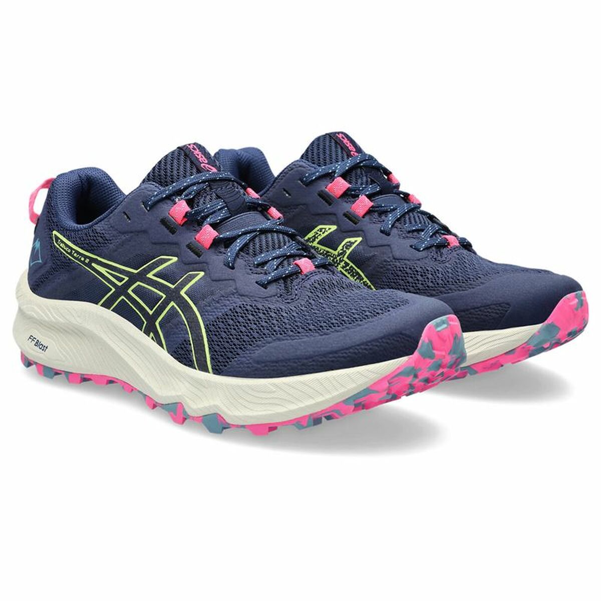 Hardloopschoenen voor Volwassenen Asics Trabuco Terra 2 Berg Vrouw Blauw