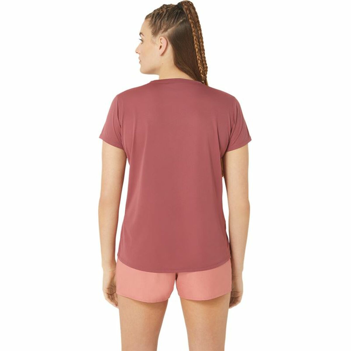 Dames-T-Shirt met Korte Mouwen Asics Core Ss Top Roze Vrouw