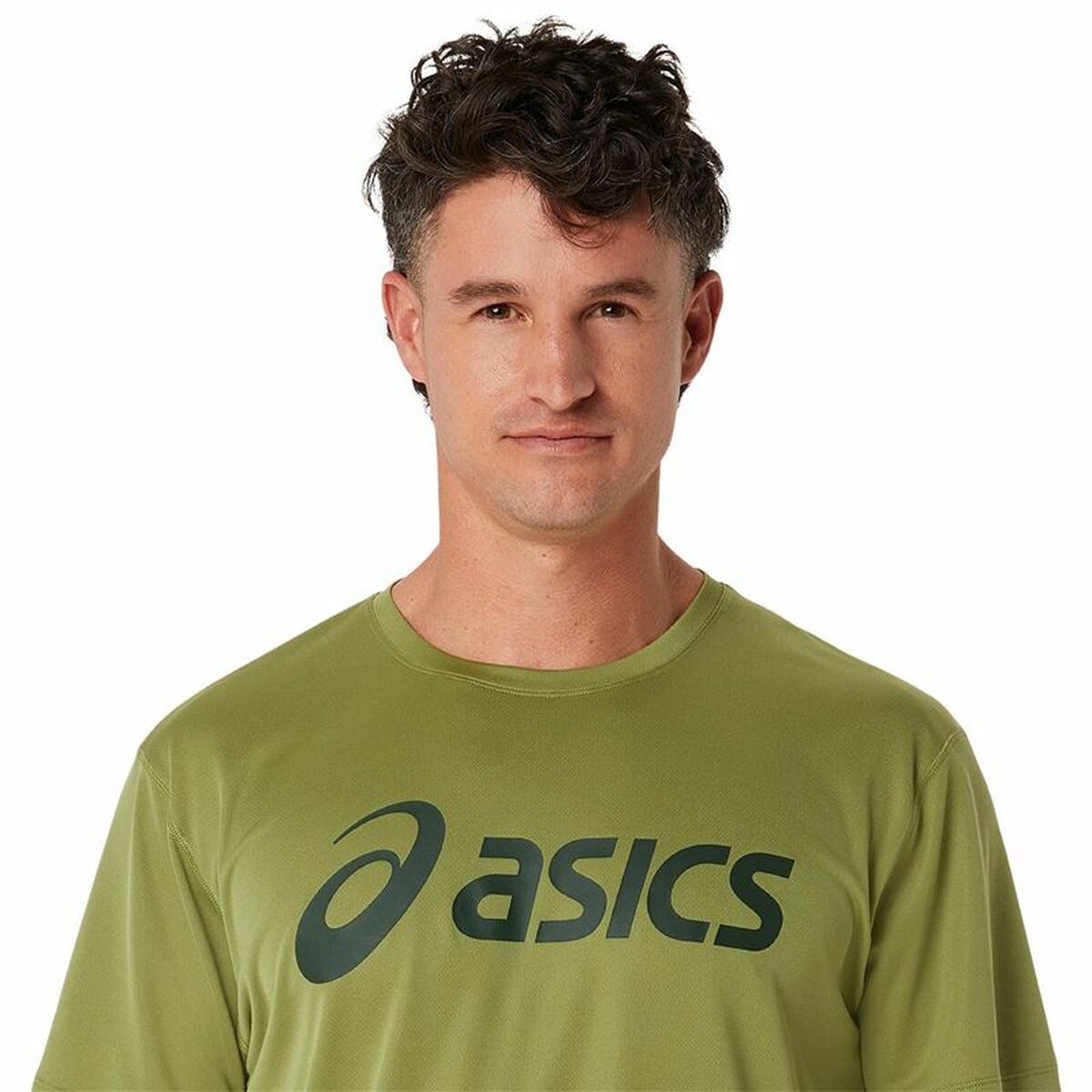 Heren-T-Shirt met Korte Mouwen Asics Core Top Militair groen