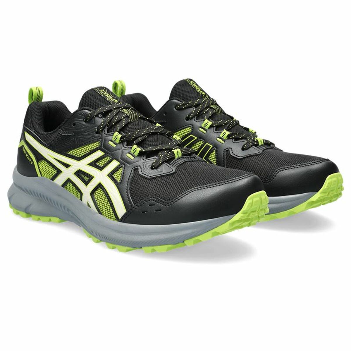Hardloopschoenen voor Volwassenen Asics Scout 3 Berg Mannen Zwart
