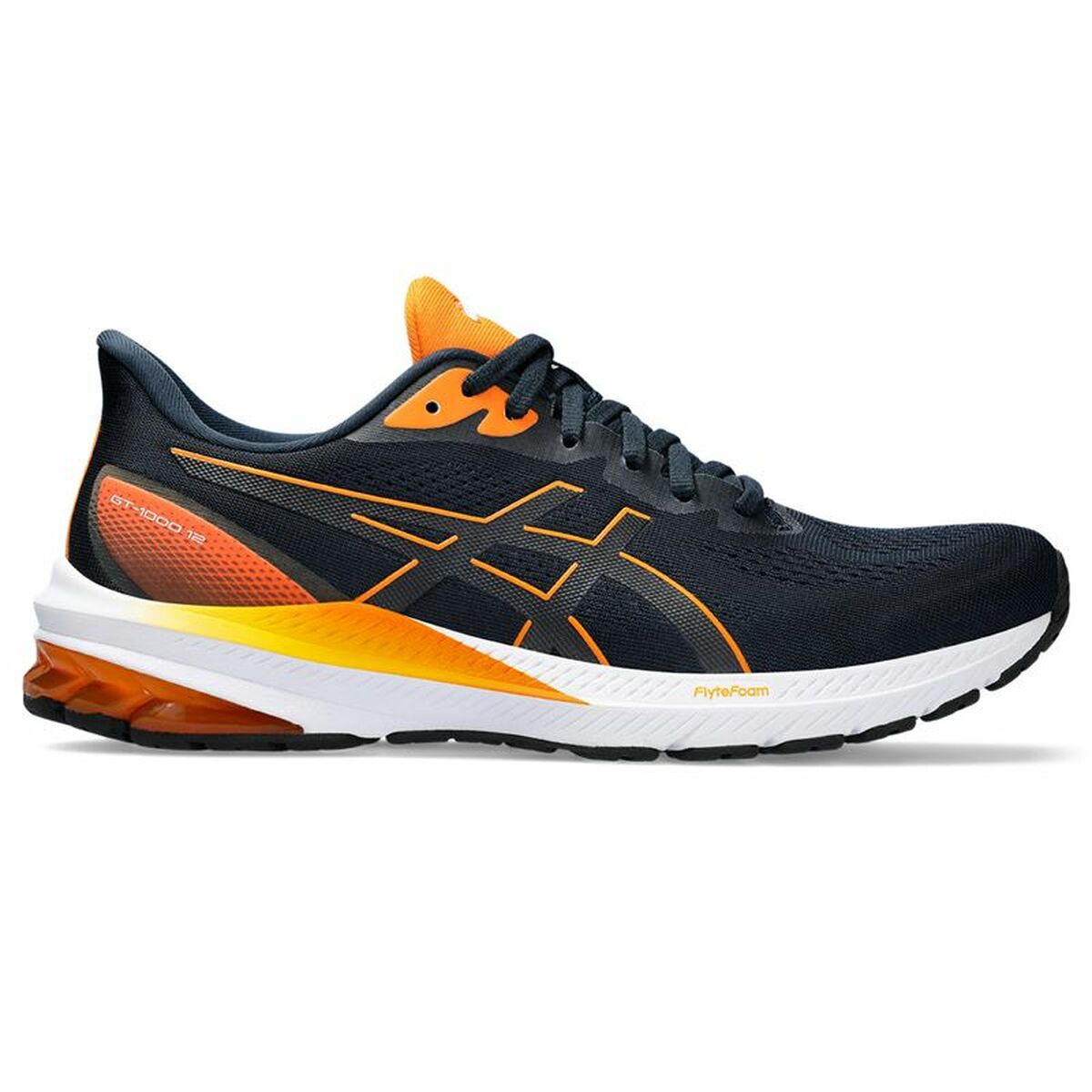 Hardloopschoenen voor Volwassenen Asics Gt-1000 12 Mannen Zwart