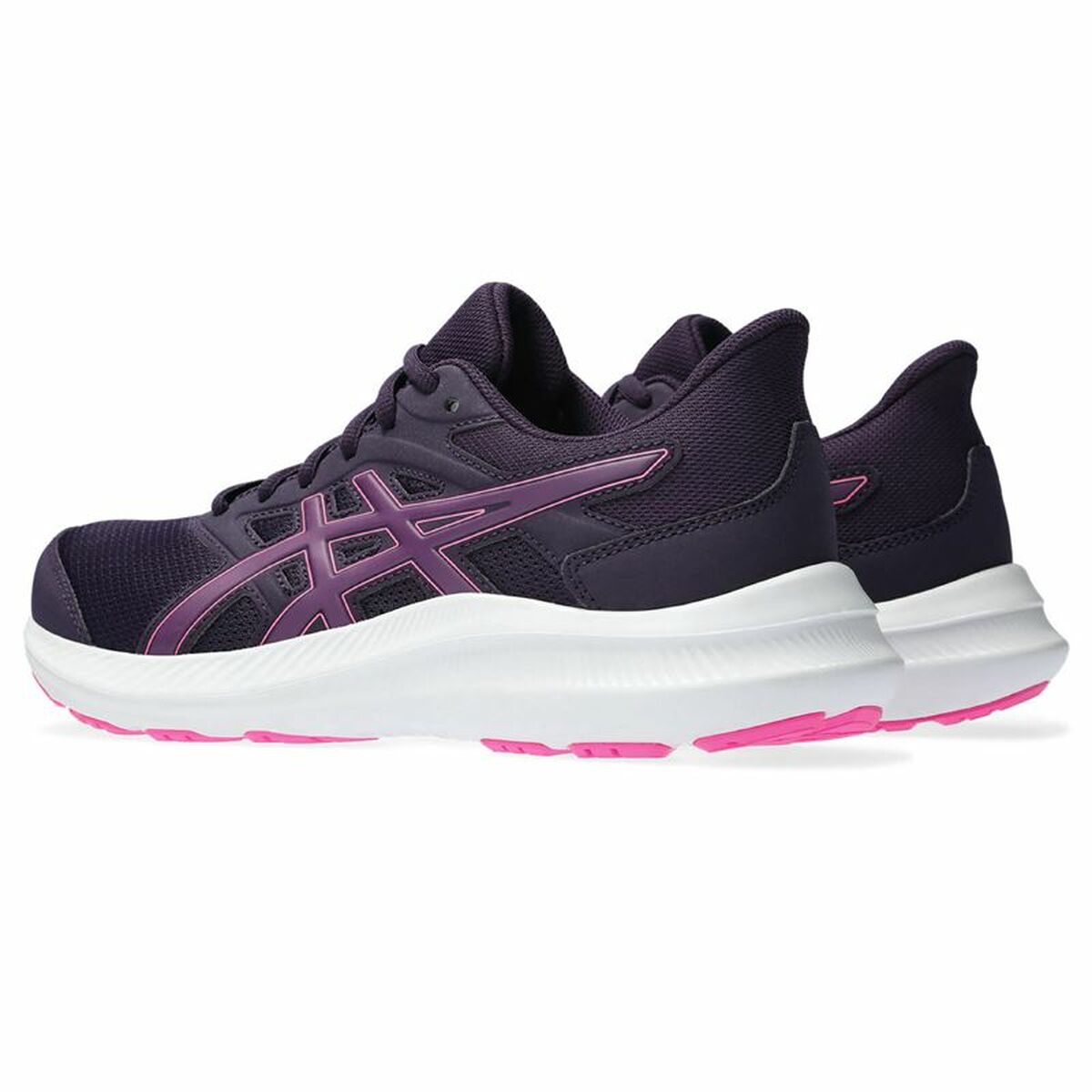 Hardloopschoenen voor Volwassenen Asics Jolt 4 Night Vrouw Zwart