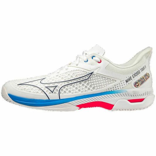 Heren Tennisschoenen Mizuno Wave Exceed Tour 5 CC Wit