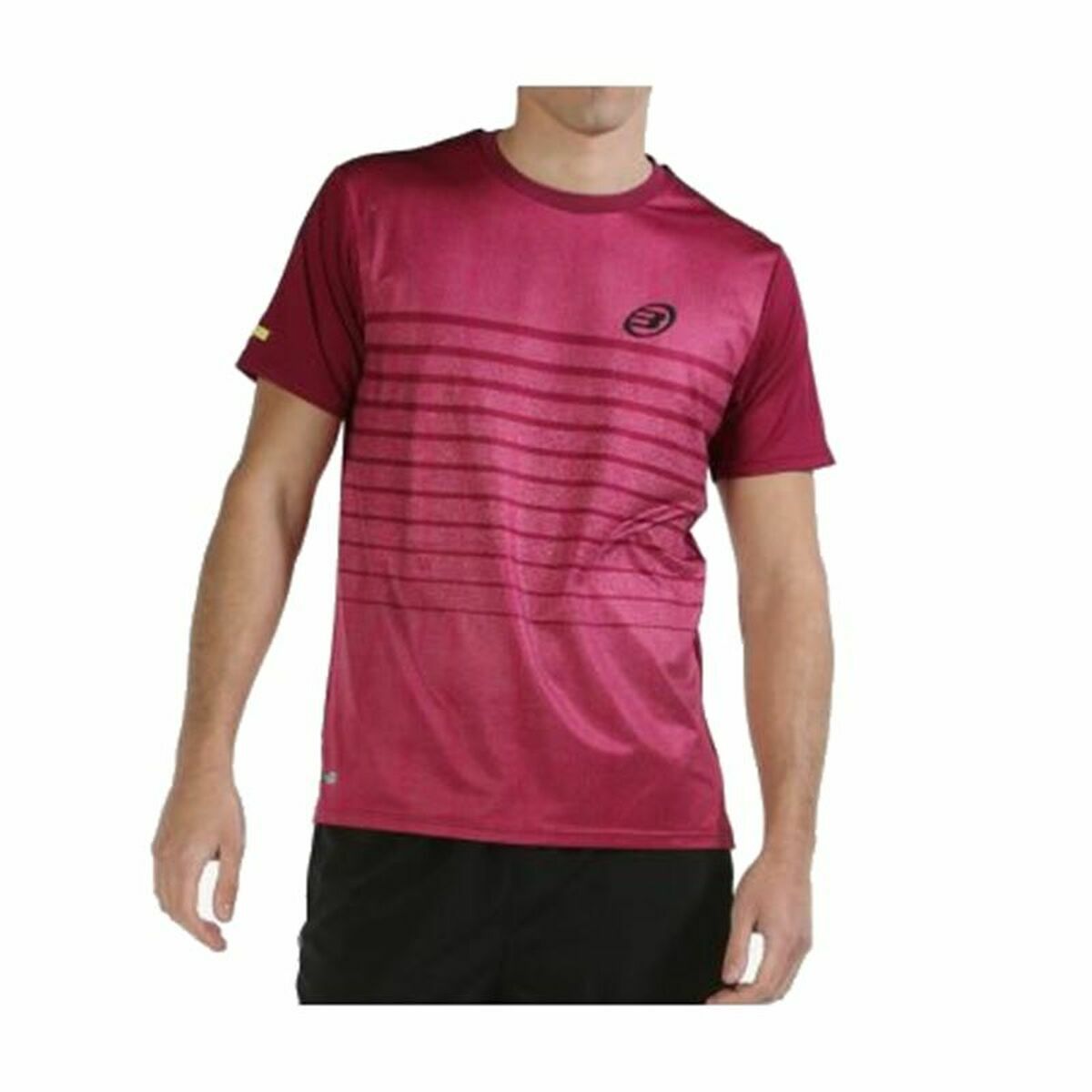 Heren-T-Shirt met Korte Mouwen Bullpadel Litis Fuchsia Mannen