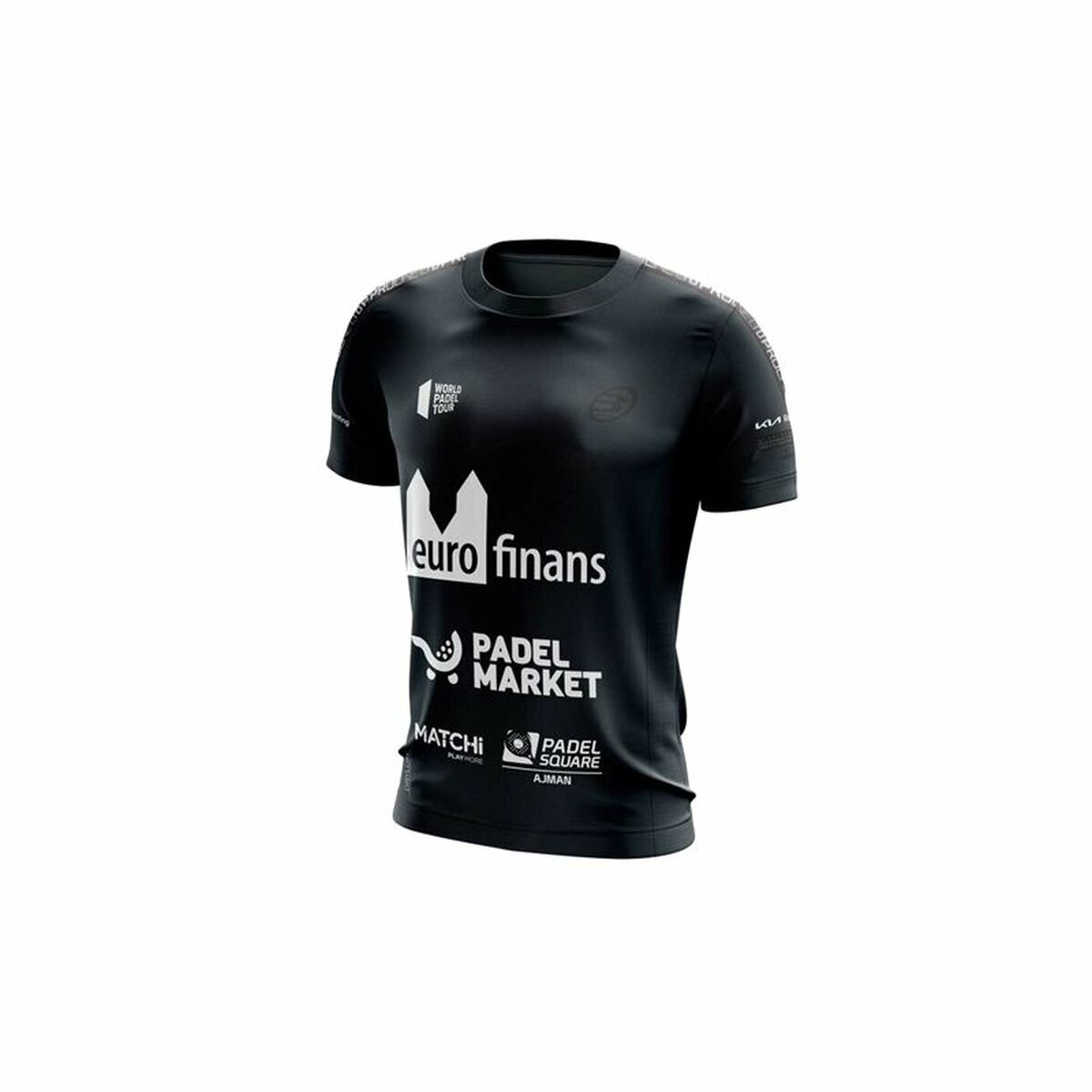 Heren-T-Shirt met Korte Mouwen Bullpadel Odeon Paquito Navarro Zwart