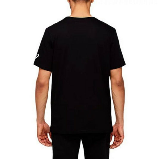Heren-T-Shirt met Korte Mouwen Asics Katakana Zwart
