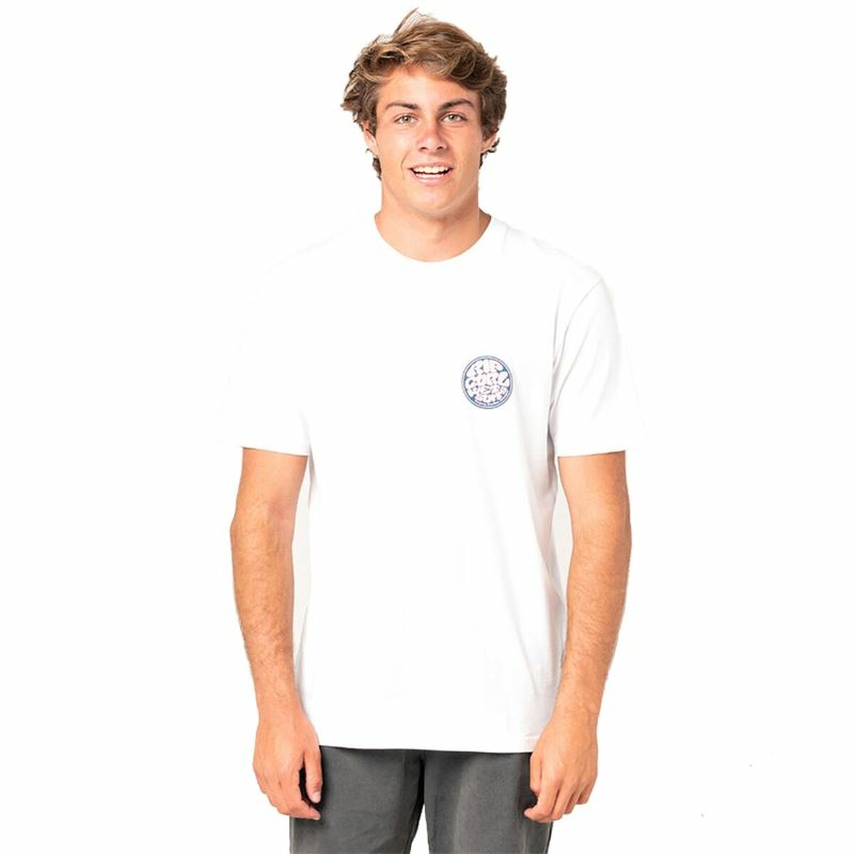 Heren-T-Shirt met Korte Mouwen Rip Curl Wetty Party Wit