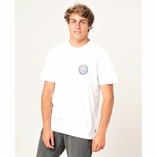 Heren-T-Shirt met Korte Mouwen Rip Curl Wetty Party Wit