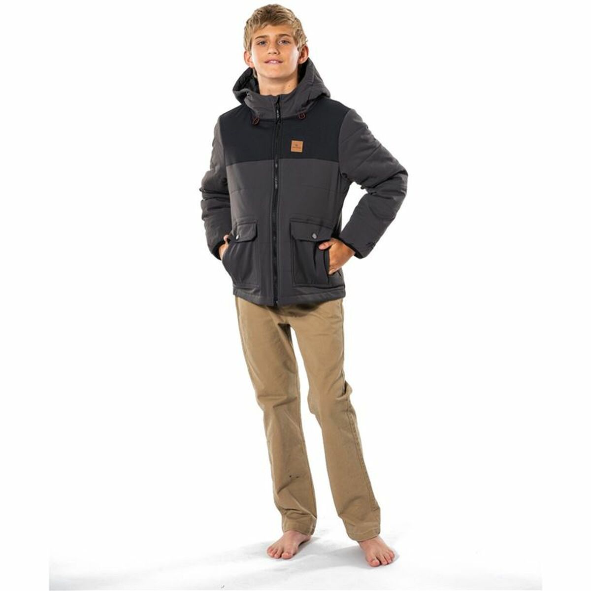 Sportjack voor kinderen Rip Curl Ridge Grijs Zwart