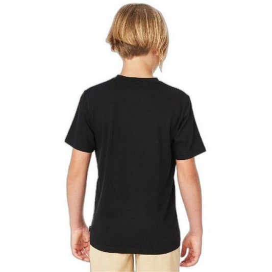 T-Shirt met Korte Mouwen voor kinderen Rip Curl Corp Icon B Zwart