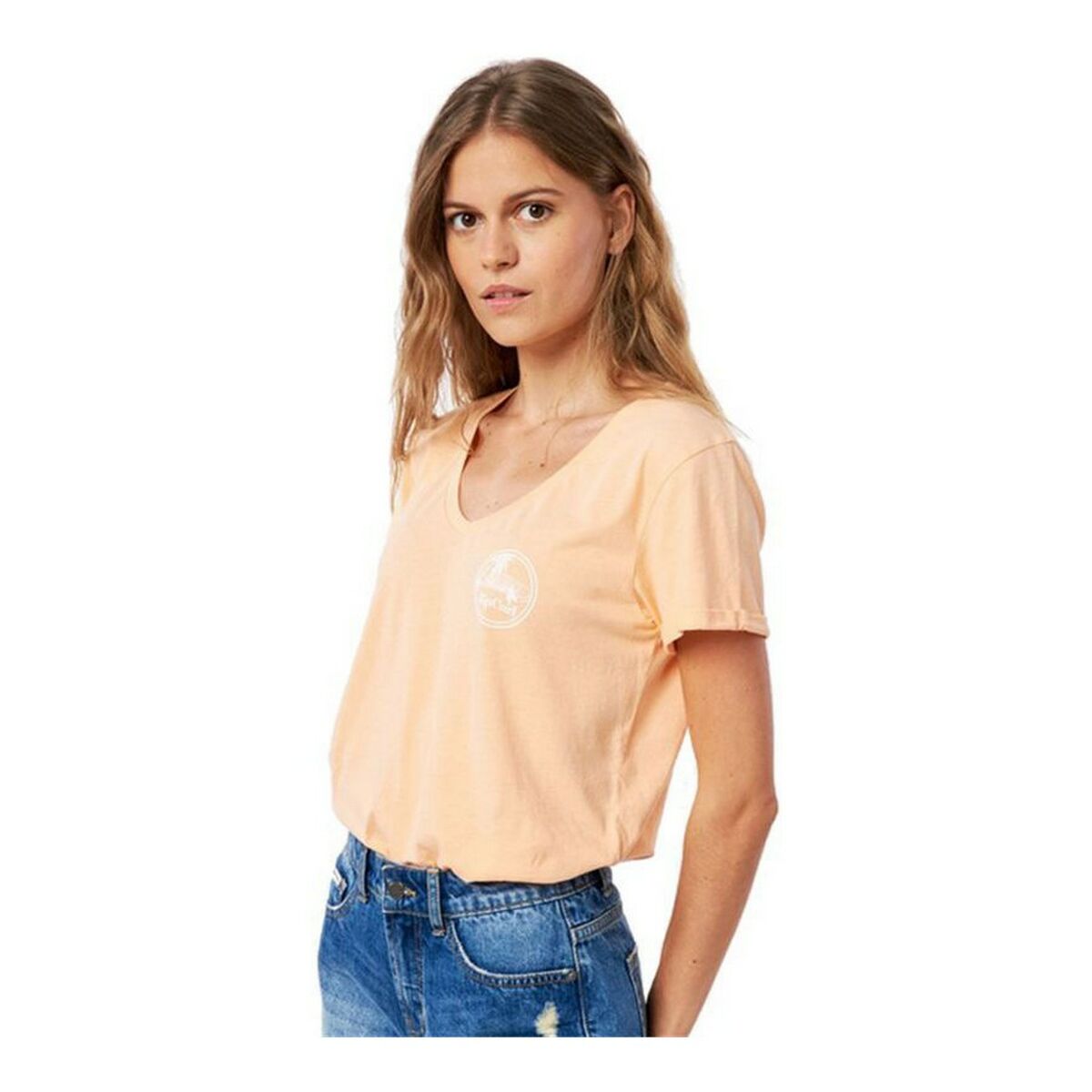 Dames-T-Shirt met Korte Mouwen Rip Curl Re-Entry W