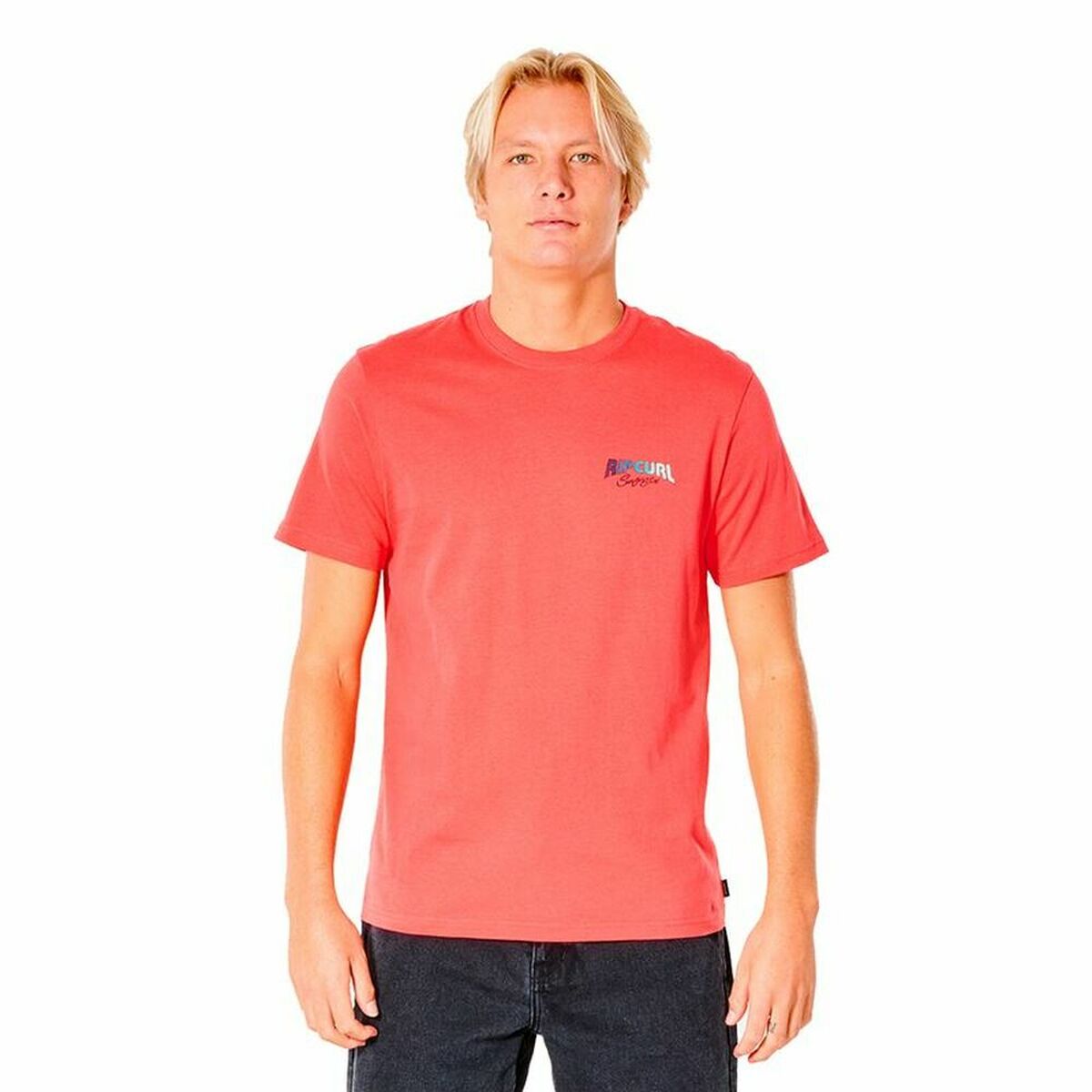 Heren-T-Shirt met Korte Mouwen Rip Curl Revival Inverted M Zalm