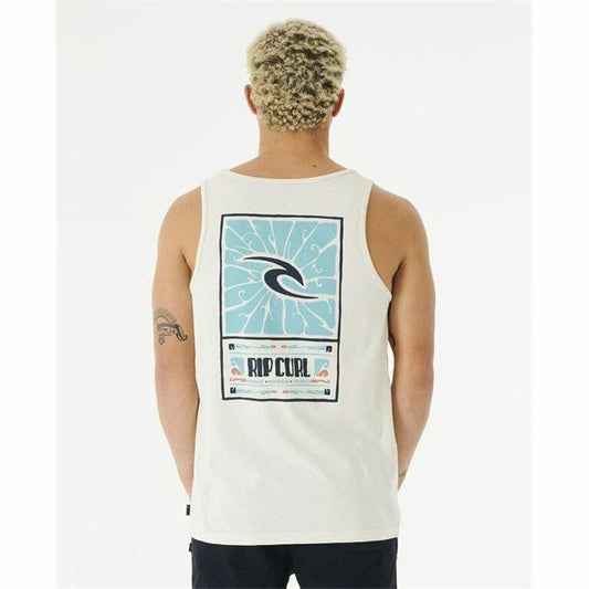 Heren Mouwloos T-shirt Rip Curl Soul Arch Tank Wit Mannen
