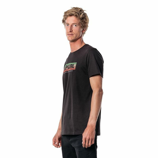 Heren-T-Shirt met Korte Mouwen Rip Curl El Mama Zwart Mannen