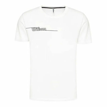 Sport T-shirt Korte Mouwen Wilson Team II Teach Wit
