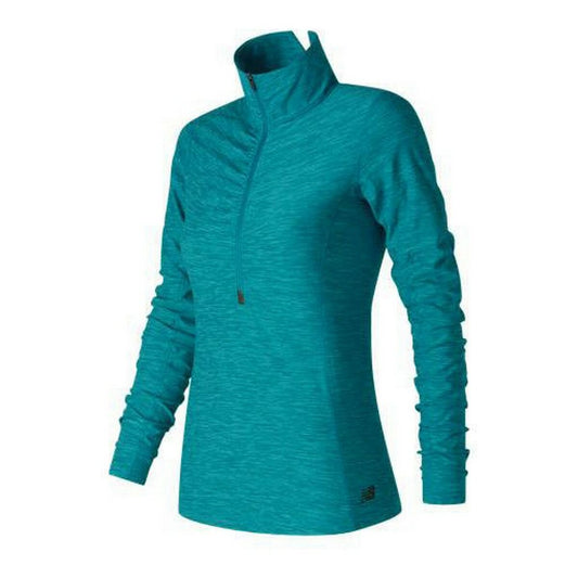 T-Shirt met Lange Mouwen New Balance WT71102  Groen