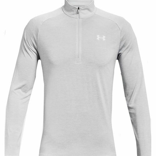 Heren-T-Shirt met Lange Mouwen Under Armour Tech 2.0 1/2 Zip Wit