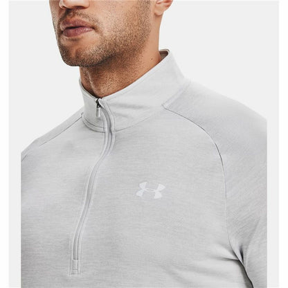 Heren-T-Shirt met Lange Mouwen Under Armour Tech 2.0 1/2 Zip Wit