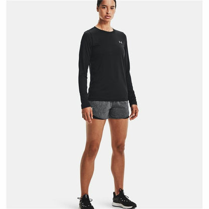 Sportbroeken voor Dames Under Armour Play Up 3.0 Twist Donker grijs Zwart