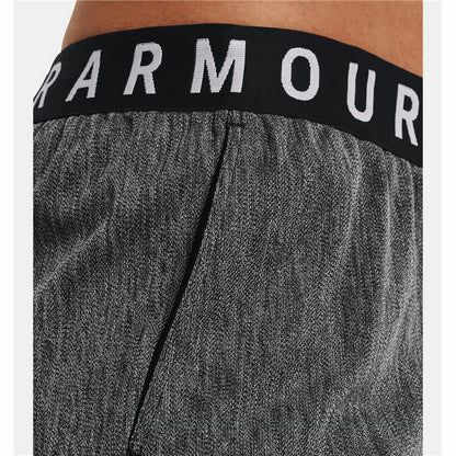 Sportbroeken voor Dames Under Armour Play Up 3.0 Twist Donker grijs Zwart