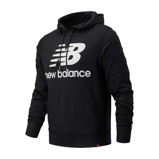 Herenhoodie  ESSE ST LOGO POHO New Balance MT03558 Zwart
