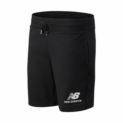 Broeken voor Volwassenen New Balance Essentials Stacked Zwart Mannen
