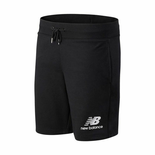 Broeken voor Volwassenen New Balance Essentials Stacked Zwart Mannen