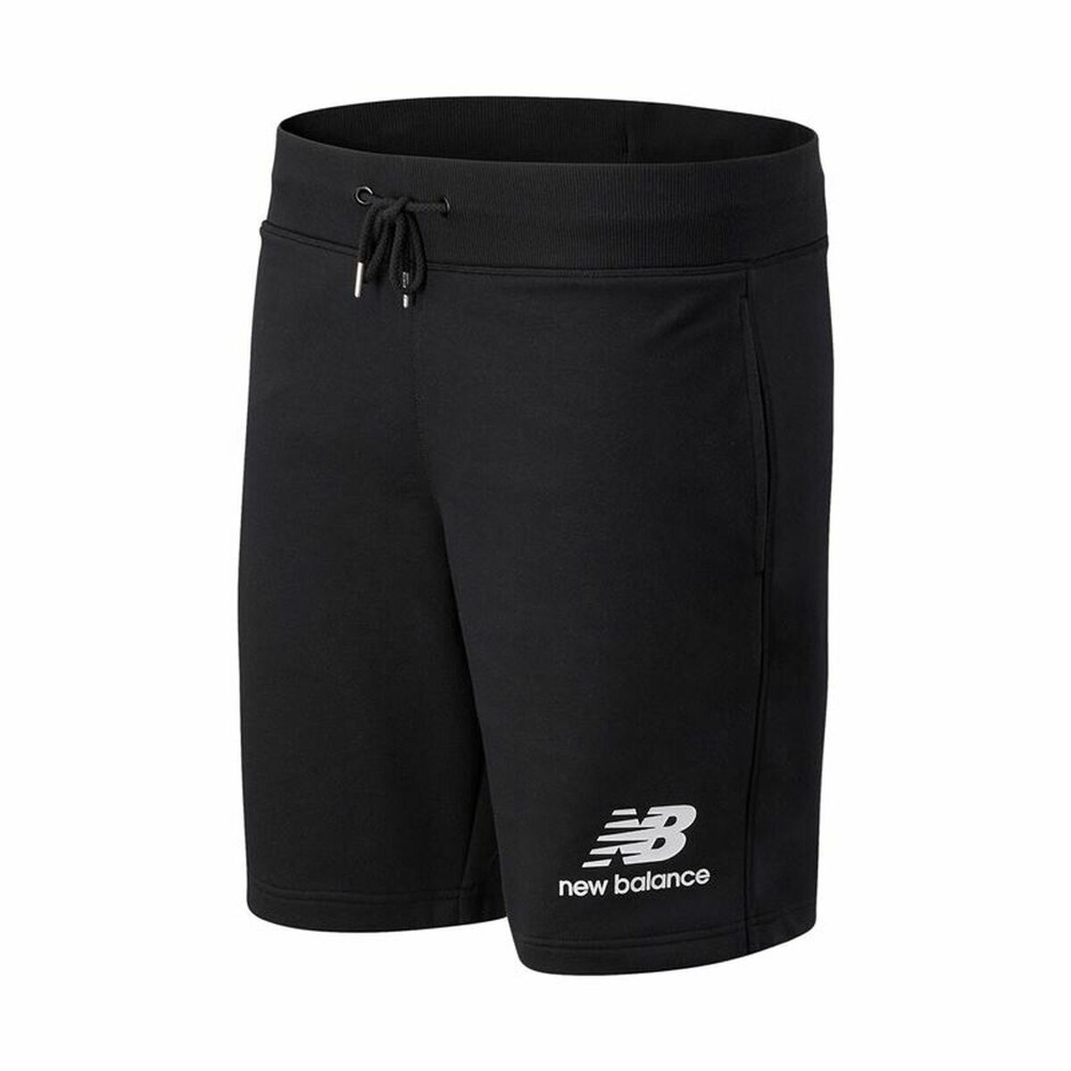 Broeken voor Volwassenen New Balance Essentials Stacked Zwart Mannen