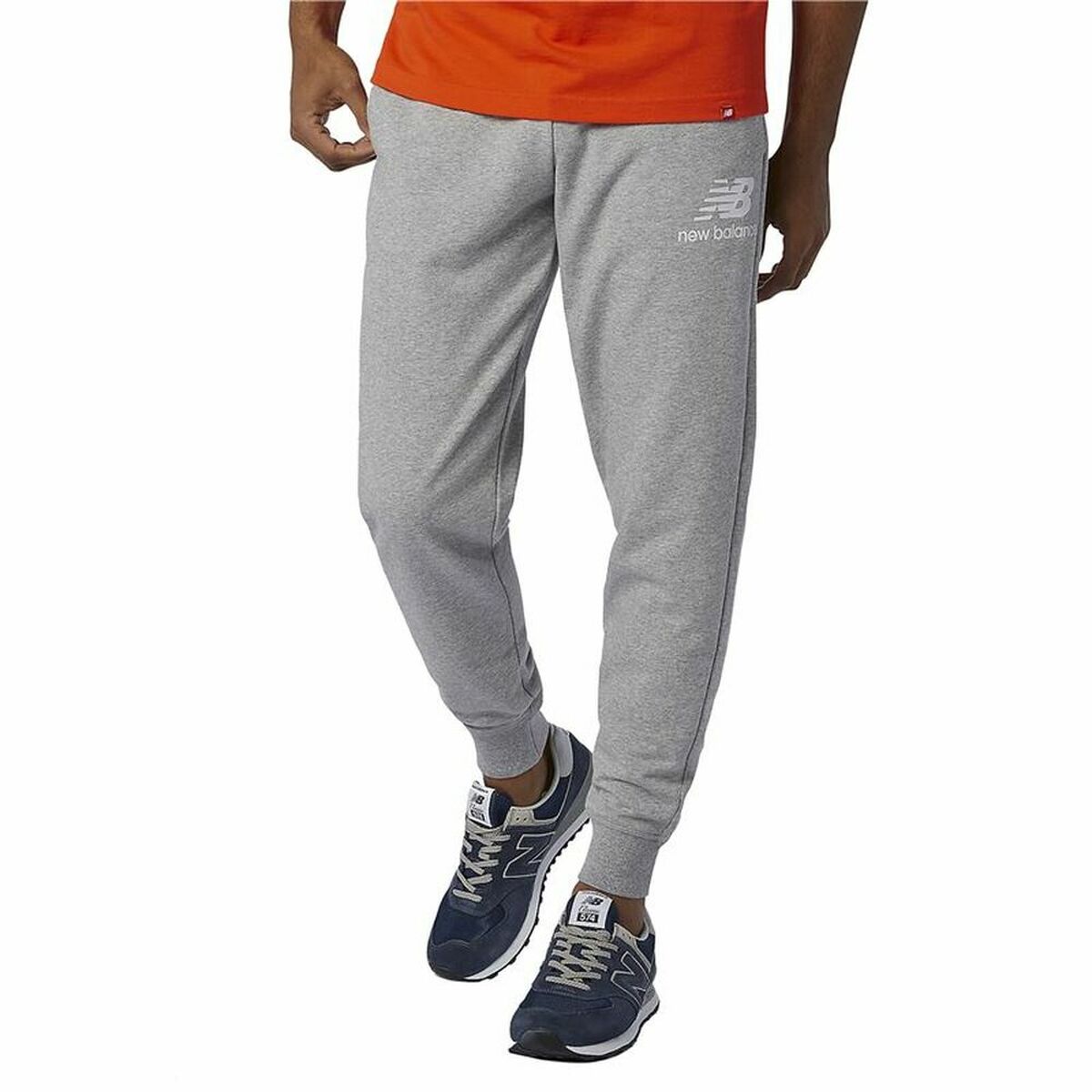 Volwassenen Trainingbroek Essentials Stacked Logo New Balance MP03558 Mannen