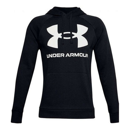 Herenhoodie Under Armour Rival Fleece Big Logo Zwart