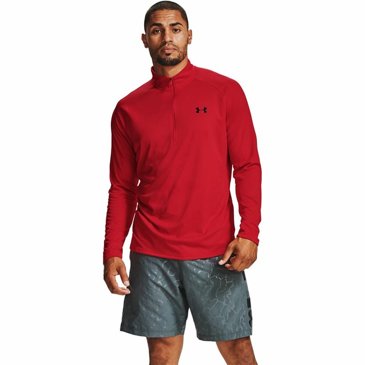 Heren-T-Shirt met Lange Mouwen Under Armour Tech™ ½ Rood