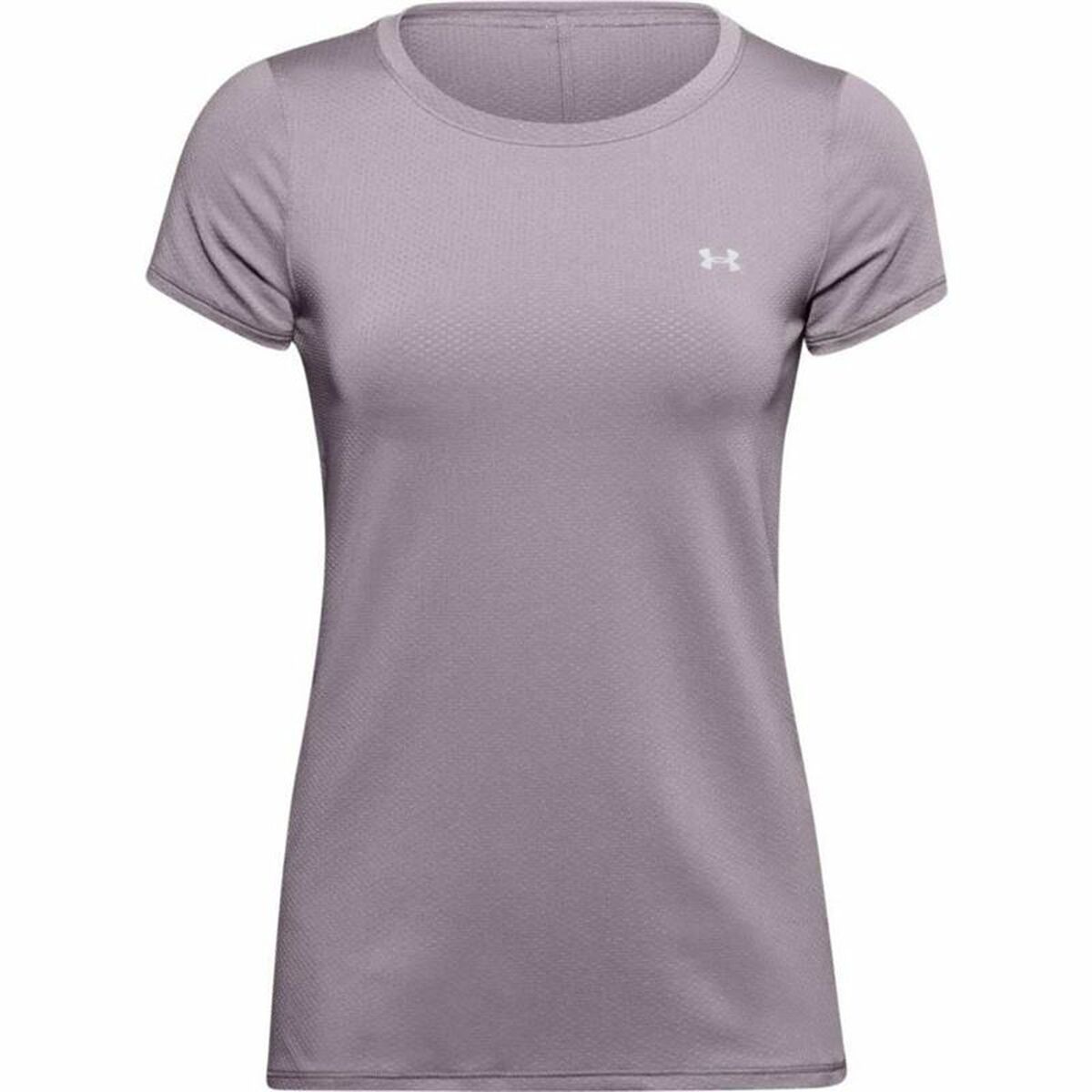 Dames-T-Shirt met Korte Mouwen Under Armour HeatGear Paars