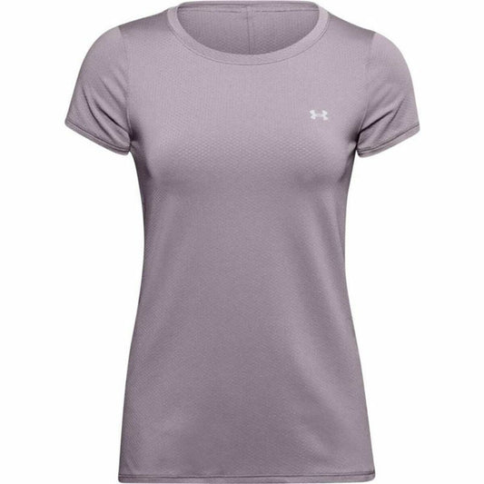 Dames-T-Shirt met Korte Mouwen Under Armour HeatGear Paars