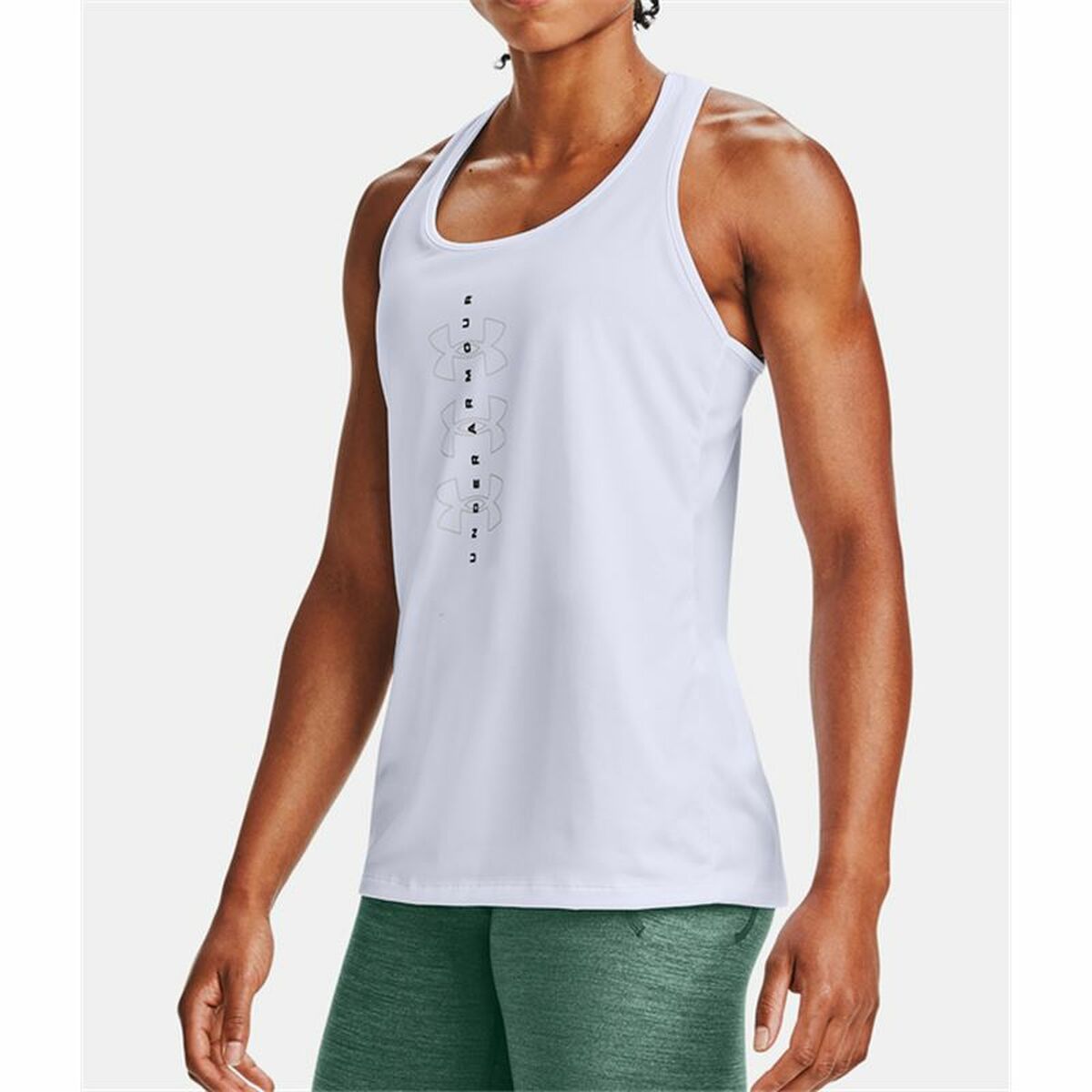 Tank Top Dames Under Armour Tech Twist Graphic Tank Wit