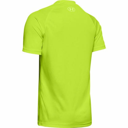 Kinder-T-Shirt met Korte Mouwen Under Armour Tech Big Logo Geel