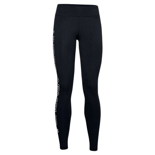 Sportleggings voor Dames Under Armour Favorite Wordmark Zwart