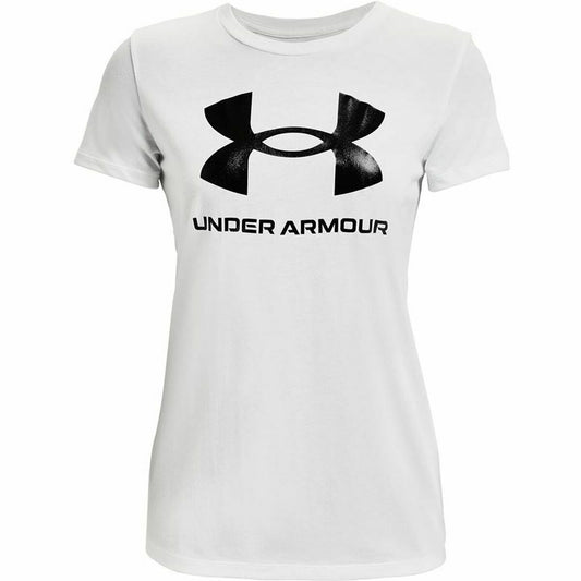 Dames-T-Shirt met Korte Mouwen Under Armour Sportstyle Wit